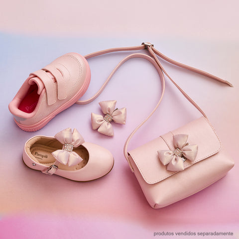 Bolsa Infantil Pampili Laço Comfy Rosa