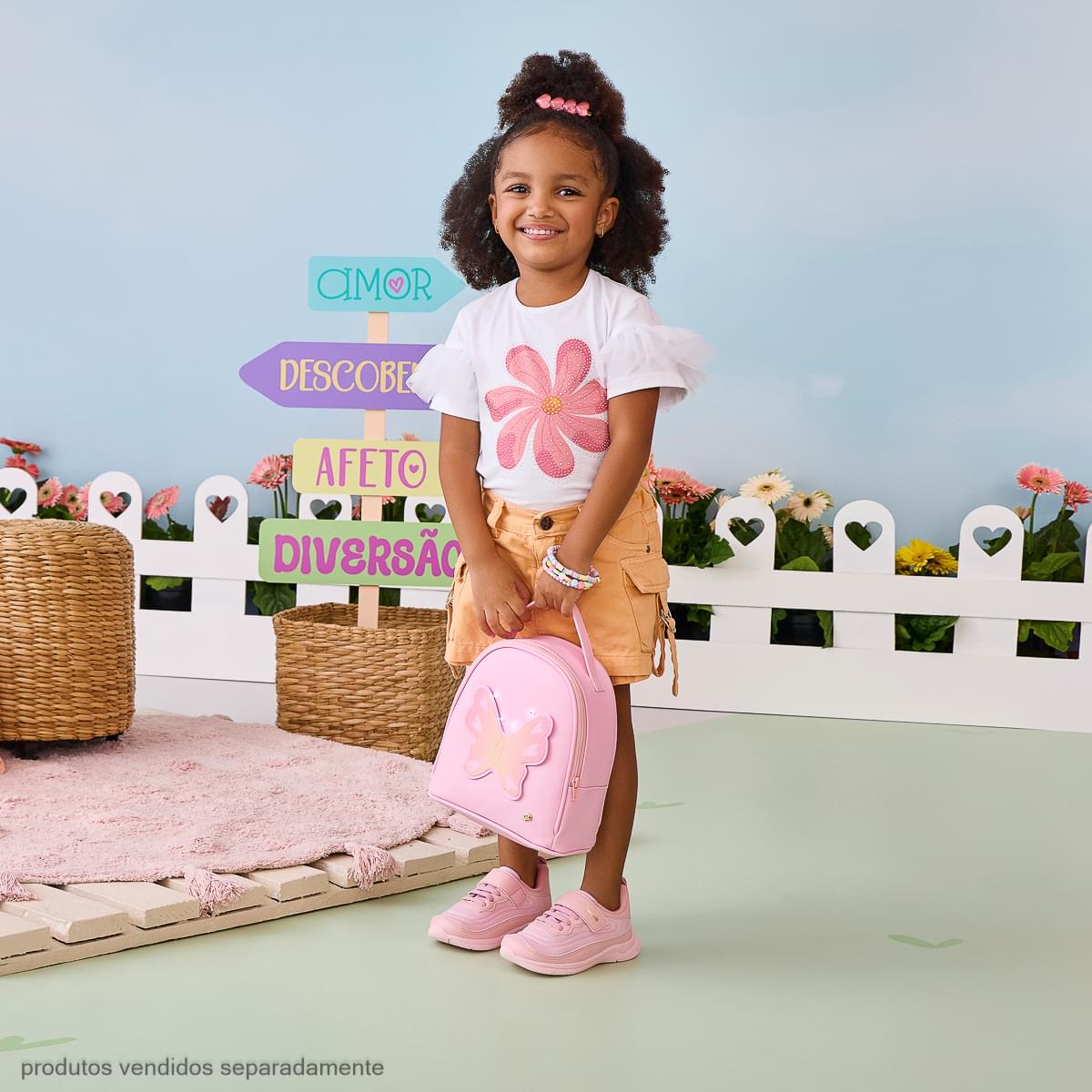 Tênis Infantil Feminino Pampili Mini Soft Rosa Glace