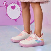 Tênis de Led Infantil Pampili Sneaker Luz Ursinhos Carinhosos Rosa