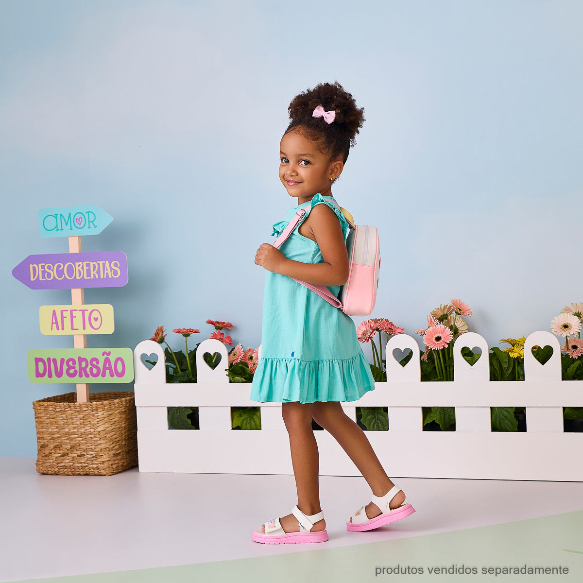 Sandália Infantil Pampili Petit Borboletas Branca