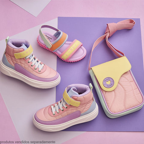 Bolsa Tiracolo Infantil Feminina Alegria Braile Candy Colors