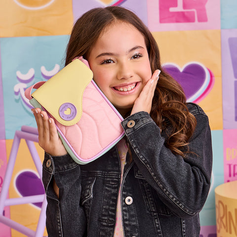 Bolsa Tiracolo Infantil Feminina Alegria Braile Candy Colors