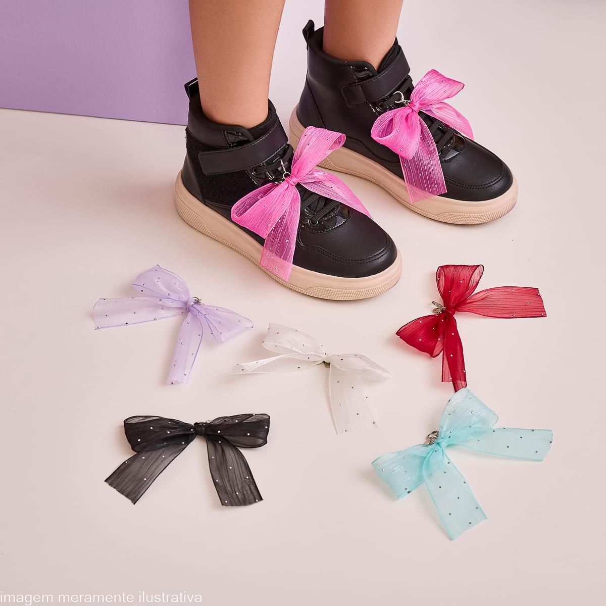 Pingente Infantil Feminino Laço Branco