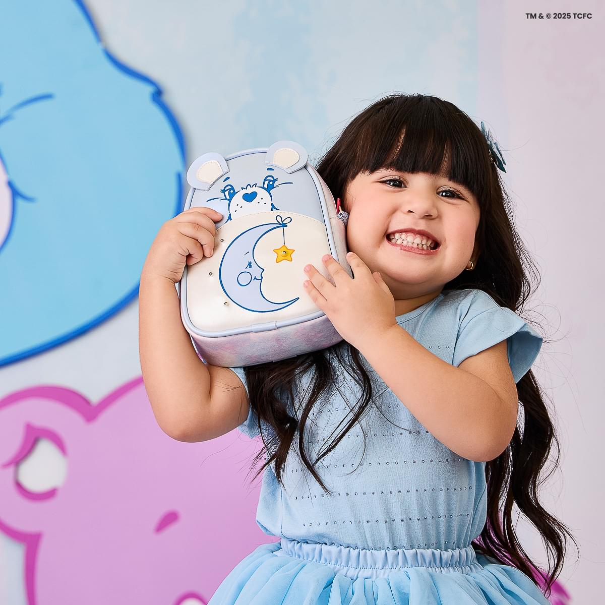 Bolsa de Led Infantil Pampili Ursinhos Carinhosos Tie Dye Azul