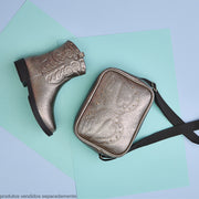 Bolsa Tiracolo Infantil Feminina Western Grafite