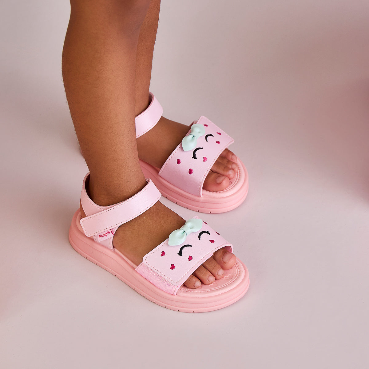 Sandália Papete Infantil Pampili Petit Frutinhas Morango Rosa