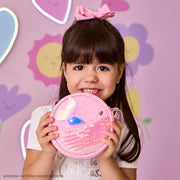 Bolsas de Led Infantil Feminina com Cauda de Sereia Rosa