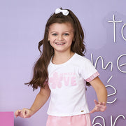 Camiseta Infantil Pampili Always Love Branca