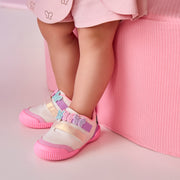 Tênis Infantil Pampili Yuyu Borboletas Branco Colorido
