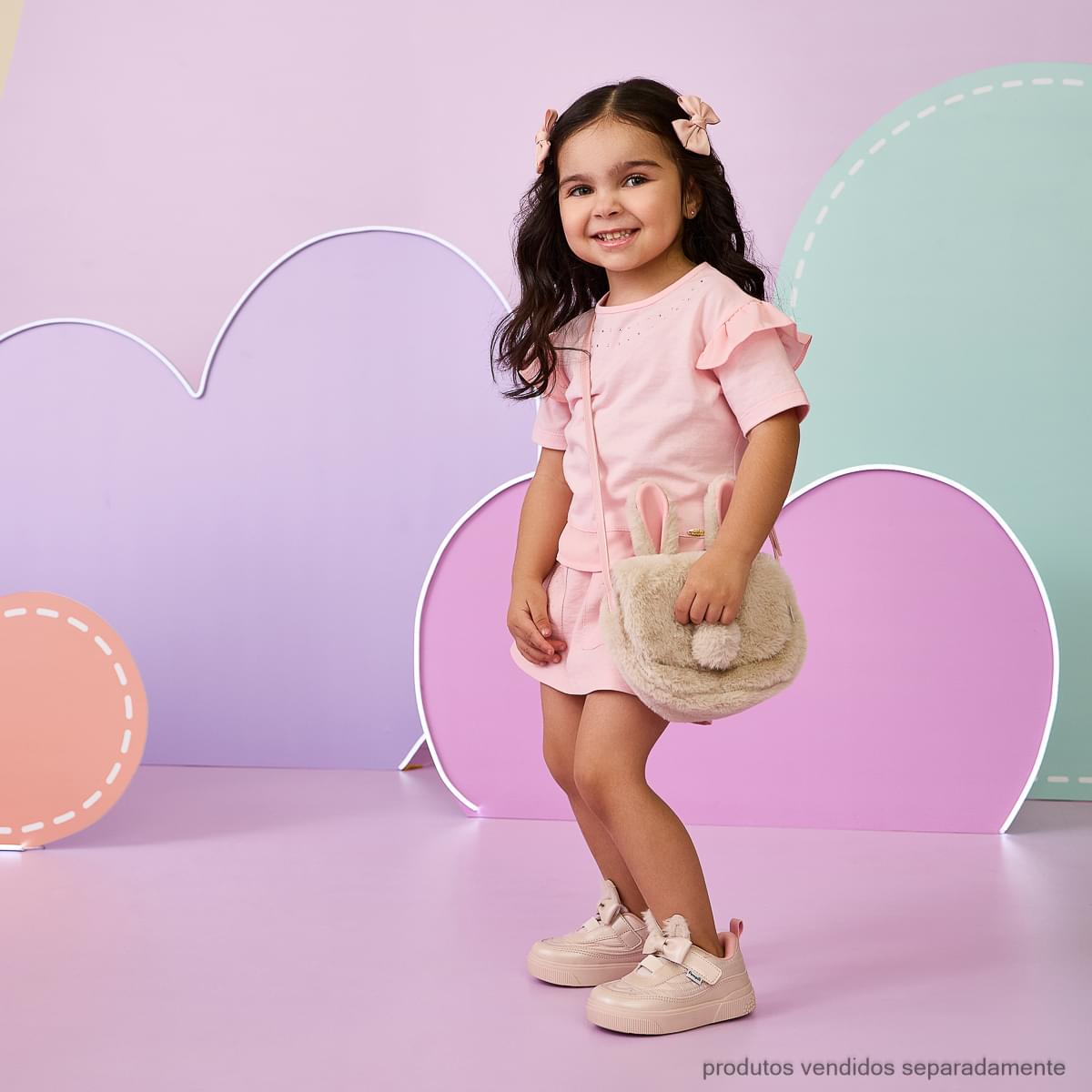 Bolsa Infantil Pampili Coelhinho Nude