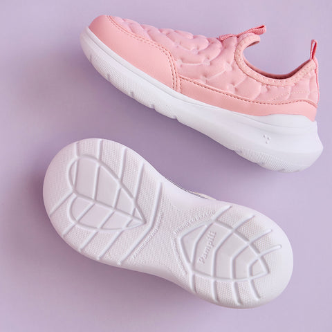 Tênis Infantil Feminino Sky Comfy Corações Rosa Glace