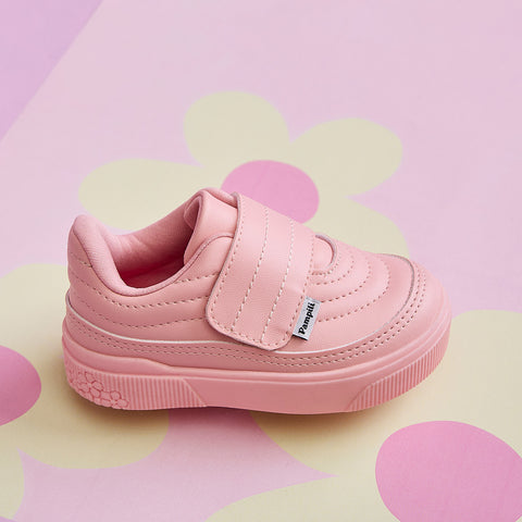Tênis Infantil Feminino Pampili Yumi Matelassê Rosa Glace