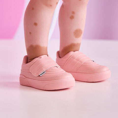 Tênis Infantil Feminino Pampili Yumi Matelassê Rosa Glace