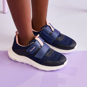 Tênis Infantil Feminino Bubble Escolar Azul Marinho