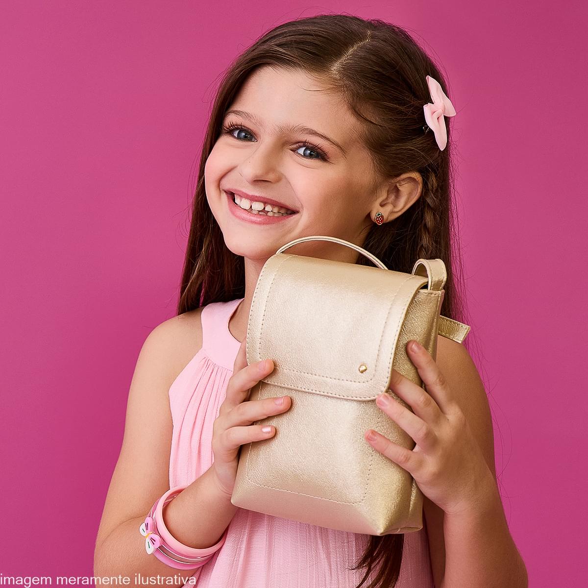 Bolsa Infantil Pampili Tiracolo Cintilante Rosa