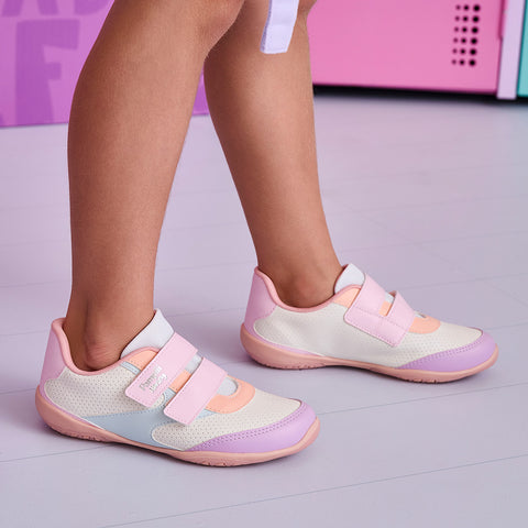Tênis Infantil Feminino Honey Escolar Branco Colorido