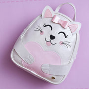 Mochila Infantil Pampili Gatinha Branca e Rosa