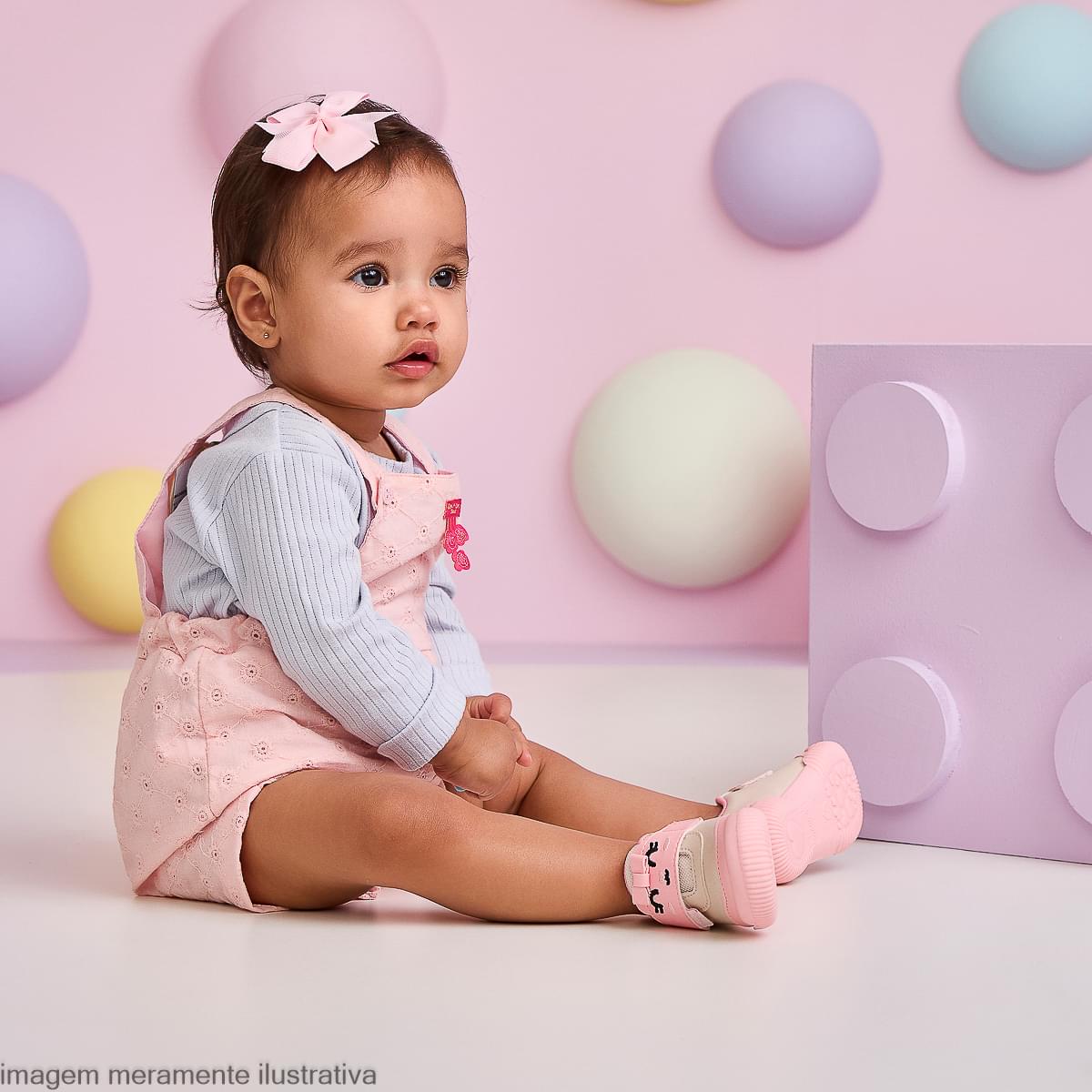 Tênis Infantil Feminino Yuyu Ursinha Rosa