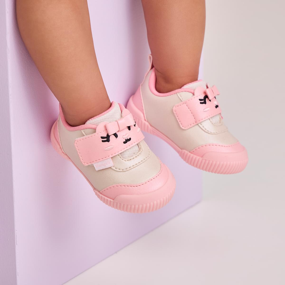 Tênis Infantil Feminino Yuyu Ursinha Rosa