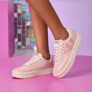 Tênis Infantil Feminino XT25 Fios de Brilho Rosa