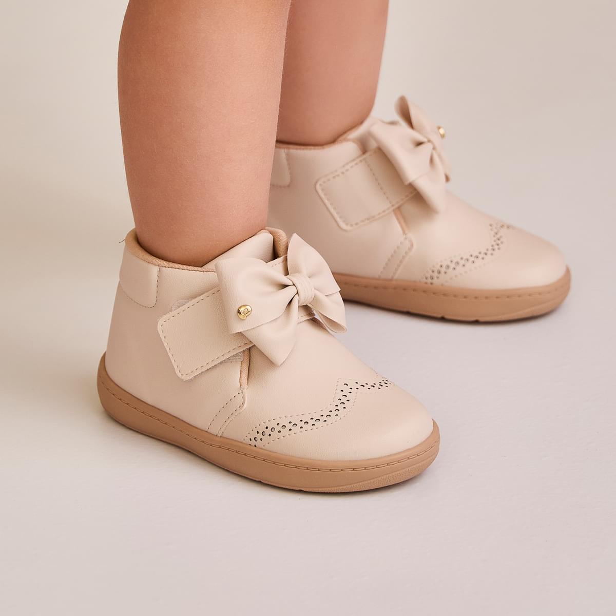 Tênis Infantil Pampili Sophie Barefoot Clássico Nude