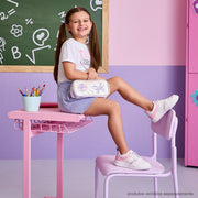 Estojo Escolar Infantil Pampili Borboletas Lilás