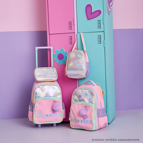 Estojo Box Infantil Pampili Holográfico Candy Colors