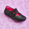 Tênis Infantil Feminino New Honey Escolar Preto Pink
