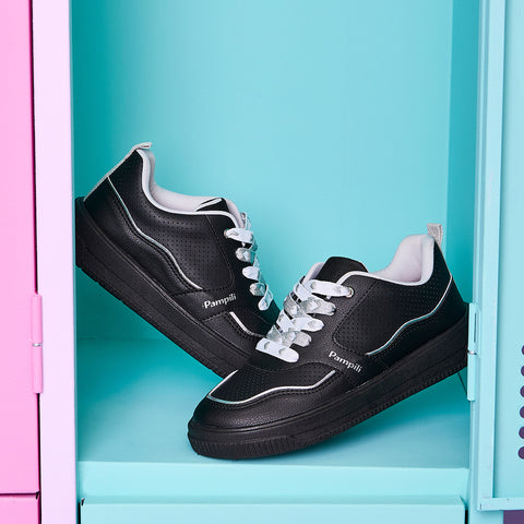 Tênis Infantil Feminino Up Customize Preto Prata