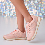 Tênis Infantil Feminino Pampili Zeal Fios de Brilho Rosa