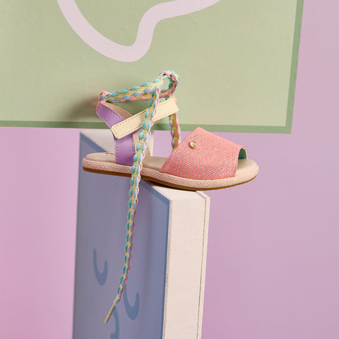 Sandália Infantil Espadrilhe Pampili Lala Colorida
