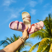Chinelo Infantil Feminino Fun Glee Duas Fivelas Rosa Claro