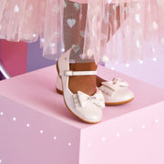 Sapato Infantil Pampili Bailarina com Strass Perolado Branco