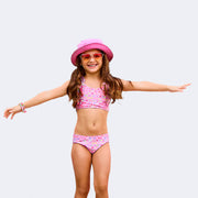 Conjunto Biquini Infantil Pampili Amarrações Candy Lilás