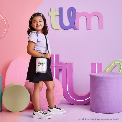 Saia Infantil Pampili Cargo Preta