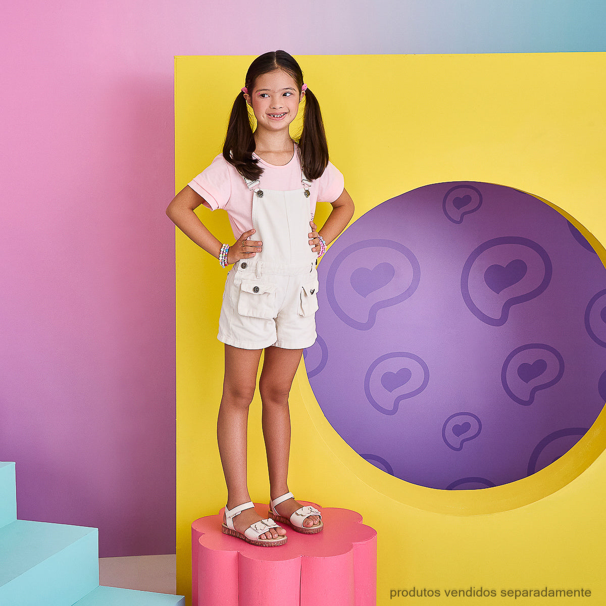 Sandália Papete Infantil Pampili Candy Nude
