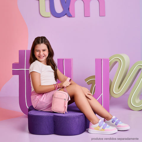 Tênis Infantil Feminino Up Candy Color Branco