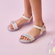 Sandália Infantil Pampili Candy Patch Ursinho Branca