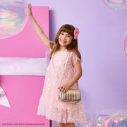 Bolsa Tiracolo Pampili Acolchoada Dourada