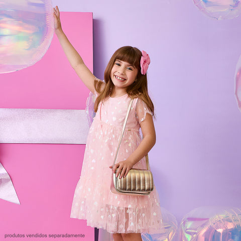 Bolsa Tiracolo Pampili Acolchoada Dourada