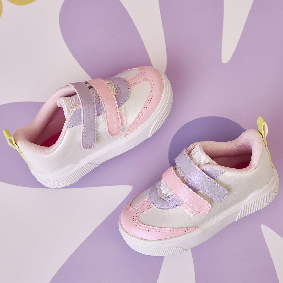 Tênis Infantil Feminino Pampili Yumi Colorido Holográfico Pampili