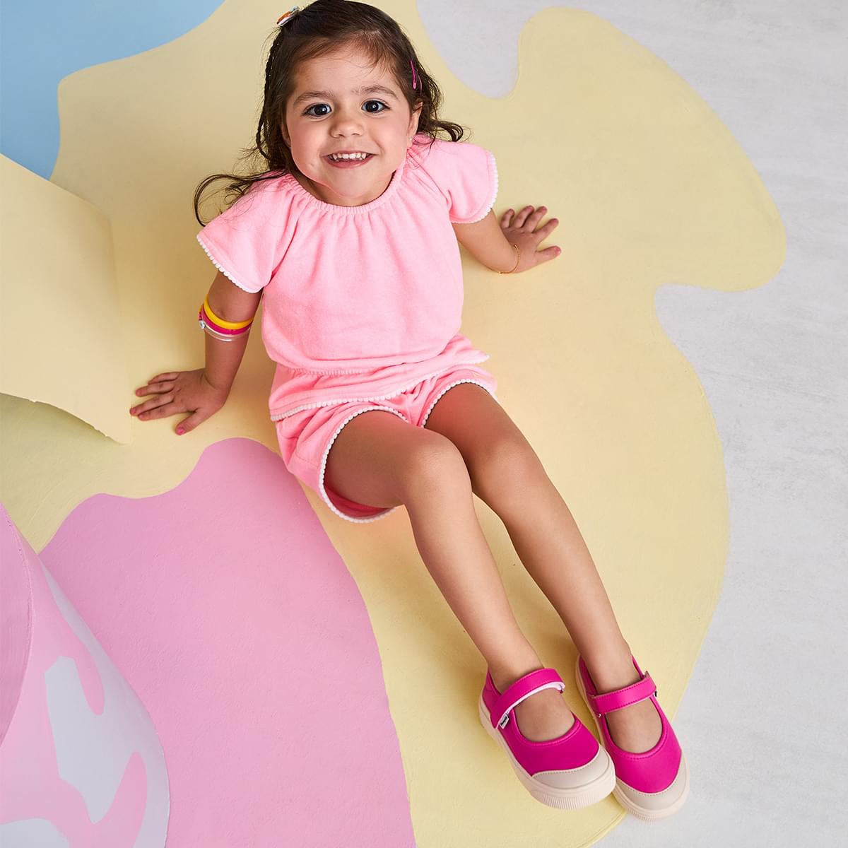 Tênis Infantil Pampili Yumi Mary Jane Pink