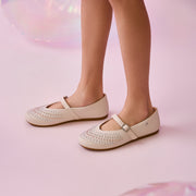 Sapatilha Infantil Pampili Vanila Tachas Metalizadas Nude