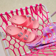 Chinelo Infantil Feminino Fun Glee Duas Fivelas Rosa Azul