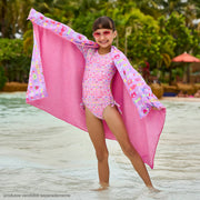 Óculos de Sol Infantil Feminino Aviador Metal Pink