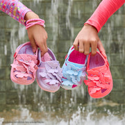 Babuche Infantil Feminina Pink Glee Borboletas Azul Rosa