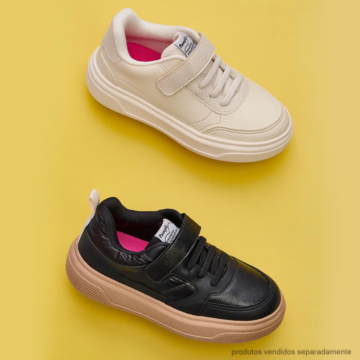 Tênis Infantil Feminino XP24 Recortes com Textura Off White
