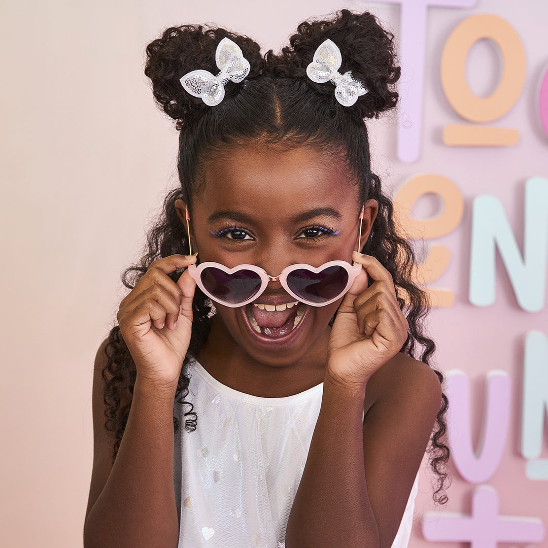 Óculos de Sol Infantil Feminino Pampili Coração Acetato Nude | Pampili