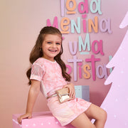 Mini Pochete Infantil Pampili Tira com Strass Dourada