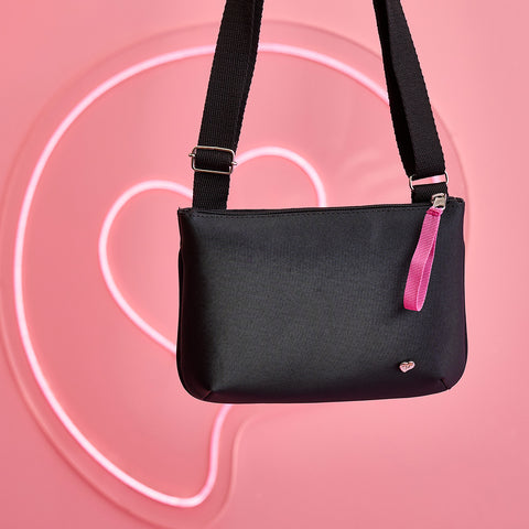 Bolsa Tiracolo Infantil Feminina Lisa Preta